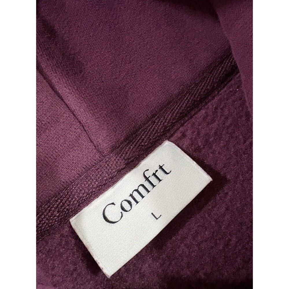 Comfrt Affirmation Collection Volume 9 Hoodie Mega Maroon Purple Burgundy Size L - Picture 8 of 16